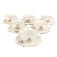 Tea Cup With Saucer Set 12 Pieces