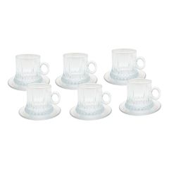 12 Pieces Tea Cup & Saucer Set