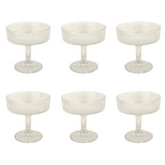 Glass Ice Cream Bowl Set 6 Pieces MC202