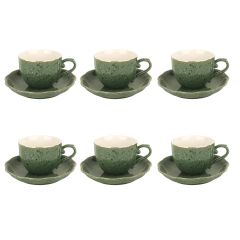 Porcelain Tea Cup  Saucer Set 12 Pieces