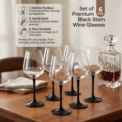 Glass Goblet Set 6 Piece