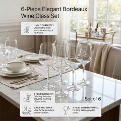Glass Goblet Set 6 Piece