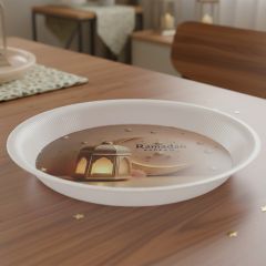 Tray Plastic Ramadan Round