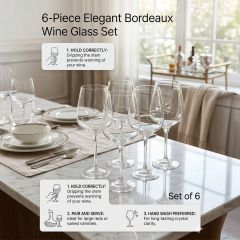 Crystal Goblet Set 6 Piece