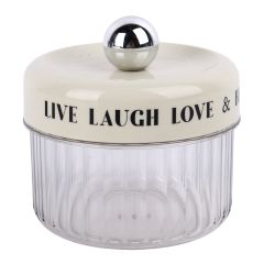 Glass Canister Jar With Lid