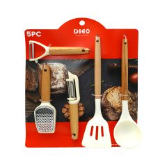 Dieo 5 Pieces Kitchen Gadgets Beige