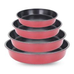 Metal Round Baking Dish 4 Pieces