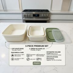Food Container Set 3 Piece