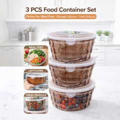 Plastic Container Set 3 Piece