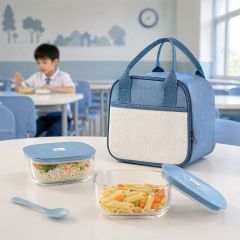 Glass Food Storage Box Set 2 Piece
