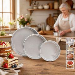 Aluminium Baking Pan Set 3 Piece 26 28 30cm