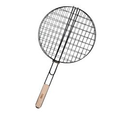 BBQ Grill Net Square with Wood Handle