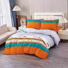 Quilt Cover 4 Piece Set Printed 240x260cm