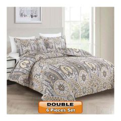 Bed Cover Printed Floral Double Size Microfiber