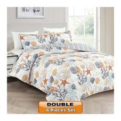 Bed Cover Printed Floral Double Size Microfiber