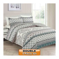 Bed Cover Printed Floral Double Size Microfiber