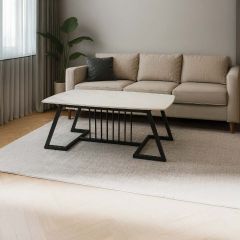 Tea Table Marble Single Rectangle