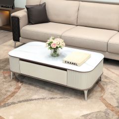 Tea Table Rectangle Shape Glass