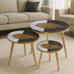 Nesting Table 3 Pieces Set Round 05-11-7711