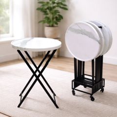 Folding Tray Table Set 5Pieces