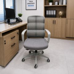 Office Chair Leather Adjustable High Back