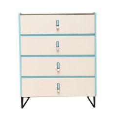 Chest Drawer Wht 4 Door (1Bx)