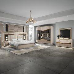 Bed Room Set Modern Double 15 Boxes