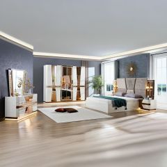 Bedroom Set Modern High Head (17 Box)