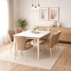 Glass Dining Table 6 Seater