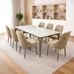 Dining Table (1 Table, 8 Chairs)