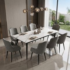 Glass Dining Table Rectangular 8 Seater