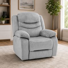 Single Fabric Swivel Recliner Sofa