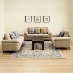 Modern Lawson Comfort Fabric Sofa Set (1x3 Seater, 1x2 Seater & 1x1 Seater)