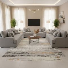 Modern Fabric Sofa Set 3+3+1+1