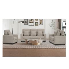 Fabirc Sofa Set (1x3 Seater, 1x2 Seater, 1x1 Seater)