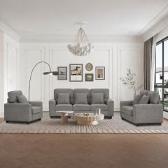 Modern Fabric Sofa Set 3+2+1