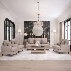Fabric Sofa Set 3+2+1+1