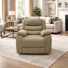 Single Fabric Recliner Sofa