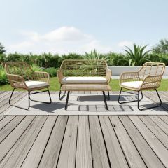 Outdoor Bambo Sofa Set (1x3 Seater & 2x1 Seater)