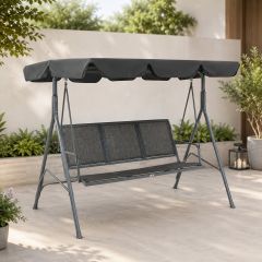 Khaki Swing Chair 3 Seater