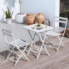 Modern Outdoor Coffee Table (1 Table, 2 Chairs)