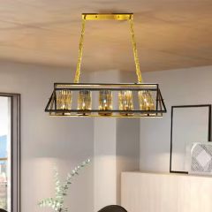 Metal Bar Hanging Light