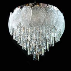 Crystal Ceiling Light Silver