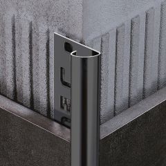 Stainless Steel Tile Accessory Black Brushed