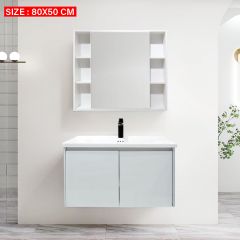 Commercial Bathroom Cabinet White 80x50cm