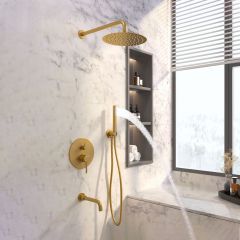 Concealed Shower Column Gold QIAOYU-QY-1903
