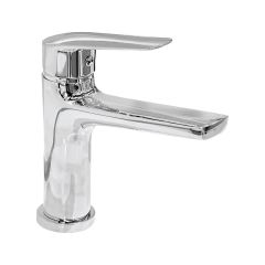Brass Modern Basin Mixer Chrome
