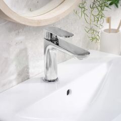 Brass Modern Basin Mixer Chr