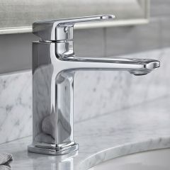 Brass Modern Basin Mixer Chrome