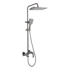 Brass Modern Shower Column Gray